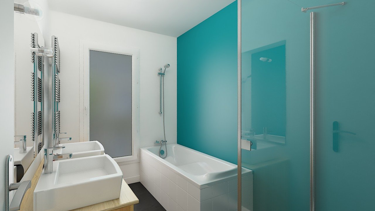 Salle de bain maisons ossature bois Calais