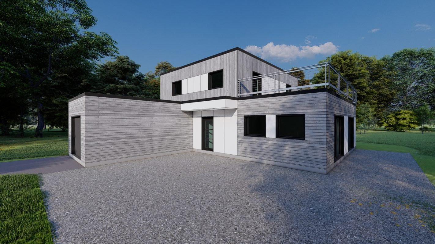 maison ossature bois logicobois modele athenes maison ossature bois logicobois modele athenes